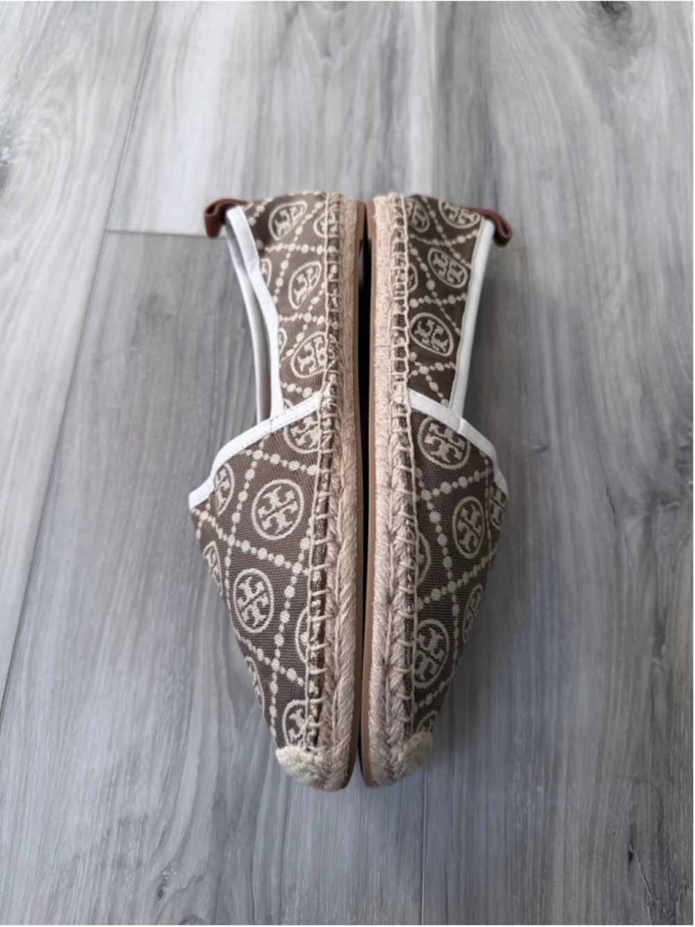 Beautiful Tory Burch T Monogram Espadrille Flats featuring the signature woven